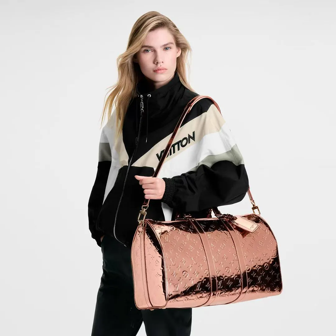 M26463 Keepall Bandoulière 45 Monogram Miroir Coated Canvas Travel Bag