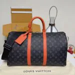 M15251 Keepall Bandoulière 45 Monogram Eclipse Coated Canvas Travel Bag - M26463 1 M15251 Keepall Bandoulière 45 Monogram Eclipse Coated Canvas Travel Bag