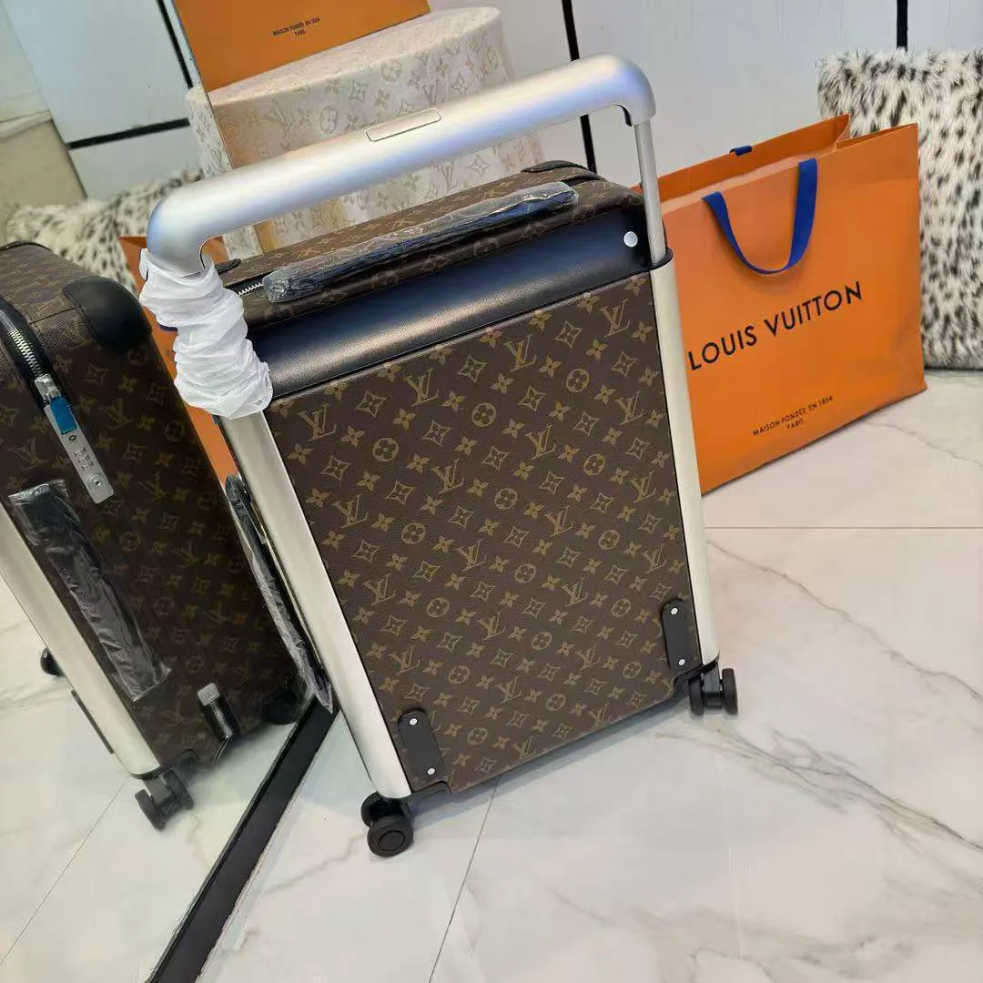 M20294 Horizon 55 Monogram Macassar Coated Canvas Rolling Luggage