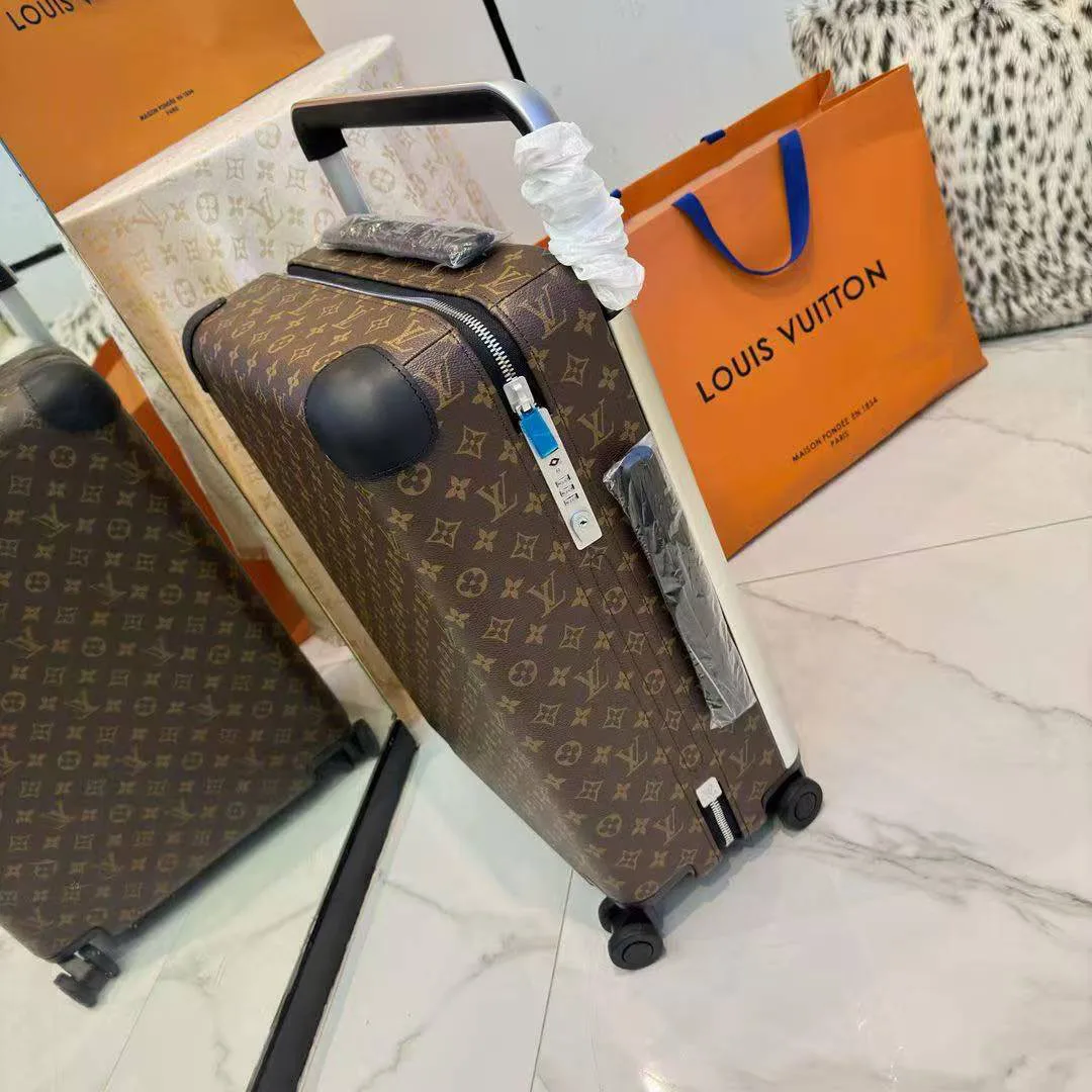 M20294 Horizon 55 Monogram Macassar Coated Canvas Rolling Luggage