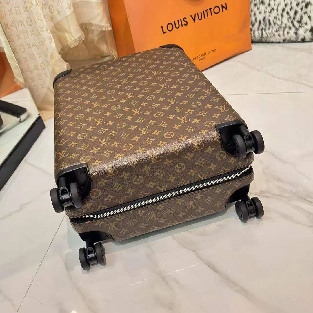 M20294 Horizon 55 Monogram Macassar Coated Canvas Rolling Luggage