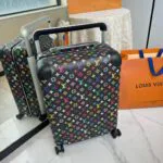 M13787 TM Horizon 55 Multicolor Monogram Coated Canvas Rolling Luggage - M20294 1 M13787 TM Horizon 55 Multicolor Monogram Coated Canvas Rolling Luggage