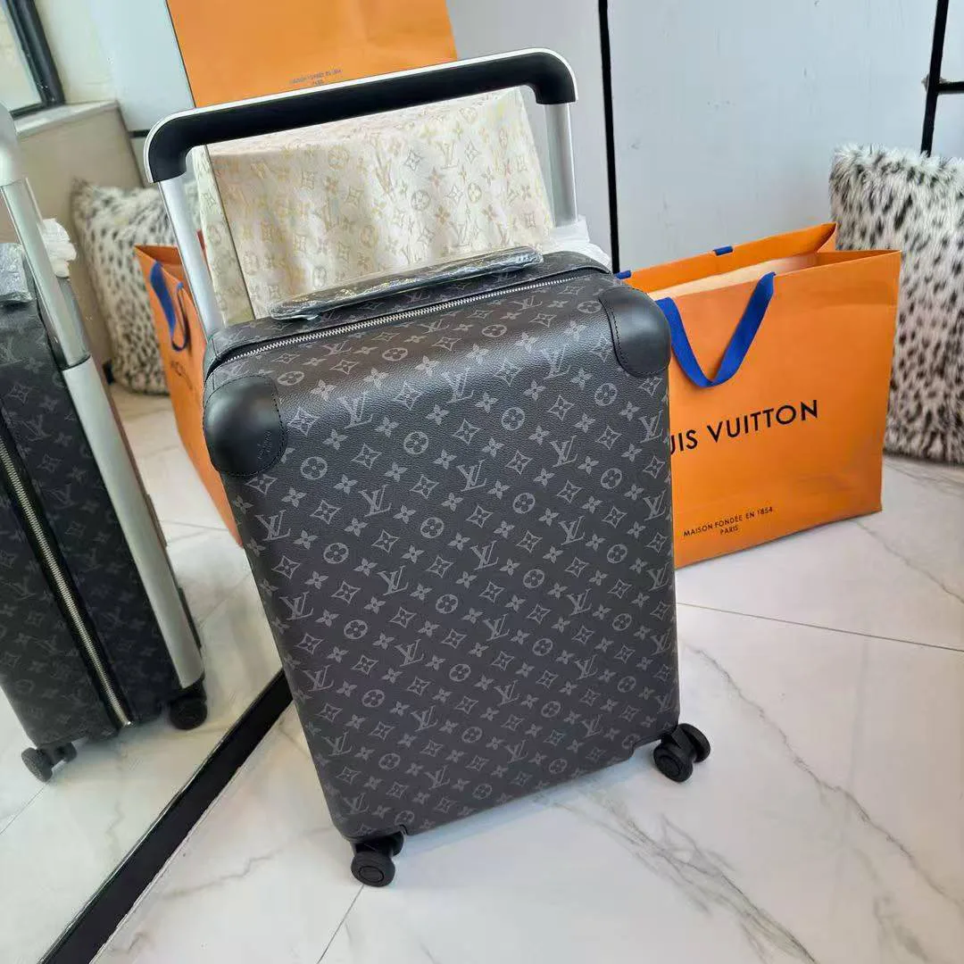 M13771 Horizon 55 Monogram Eclipse Coated Canvas Rolling Luggage