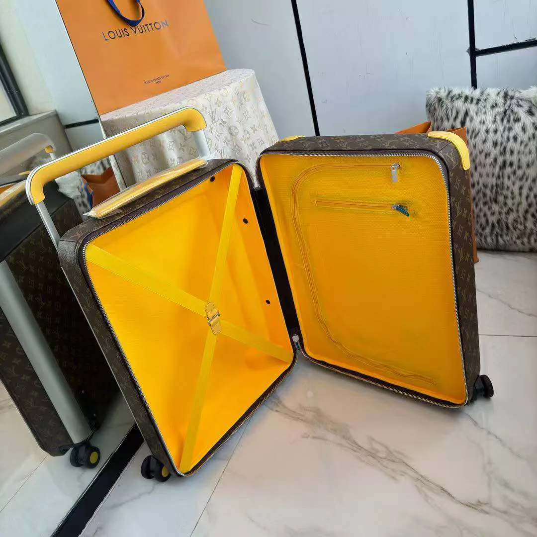 M12614 Horizon 55 Monogram Macassar Coated Canvas Rolling Luggage