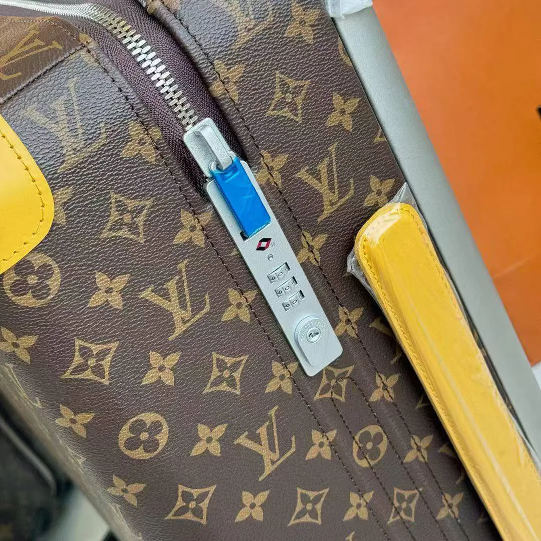 M12614 Horizon 55 Monogram Macassar Coated Canvas Rolling Luggage