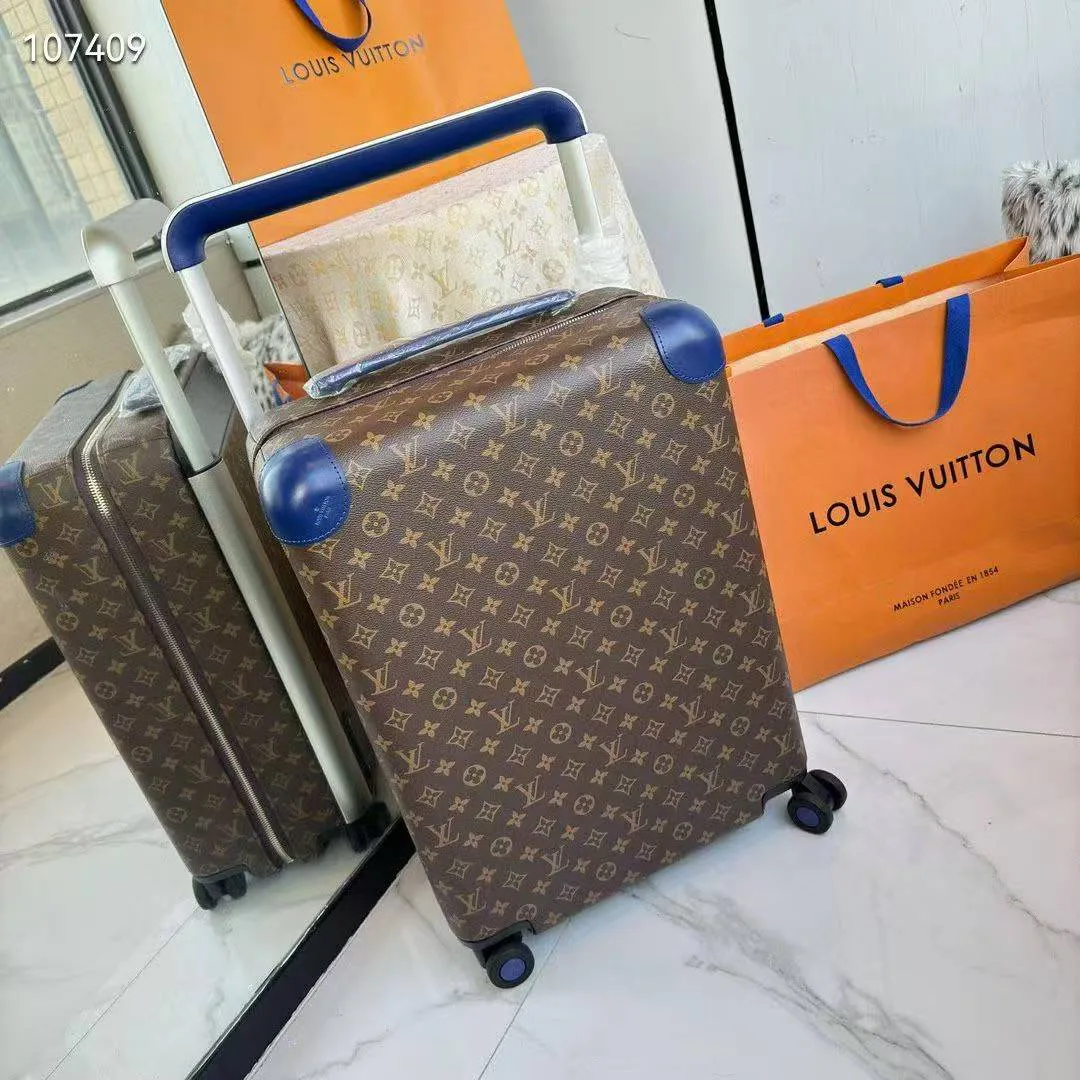 M12613 Horizon 55 Monogram Macassar Coated Canvas Rolling Luggage