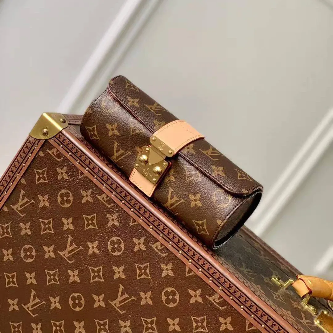 M10145 Etui Bijoux Jewelry Case Monogram Coated Canvas