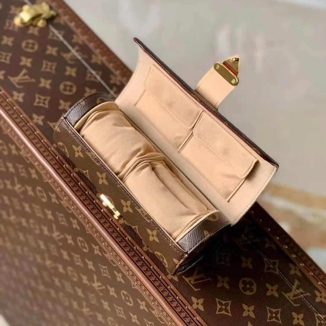 M10145 Etui Bijoux Jewelry Case Monogram Coated Canvas