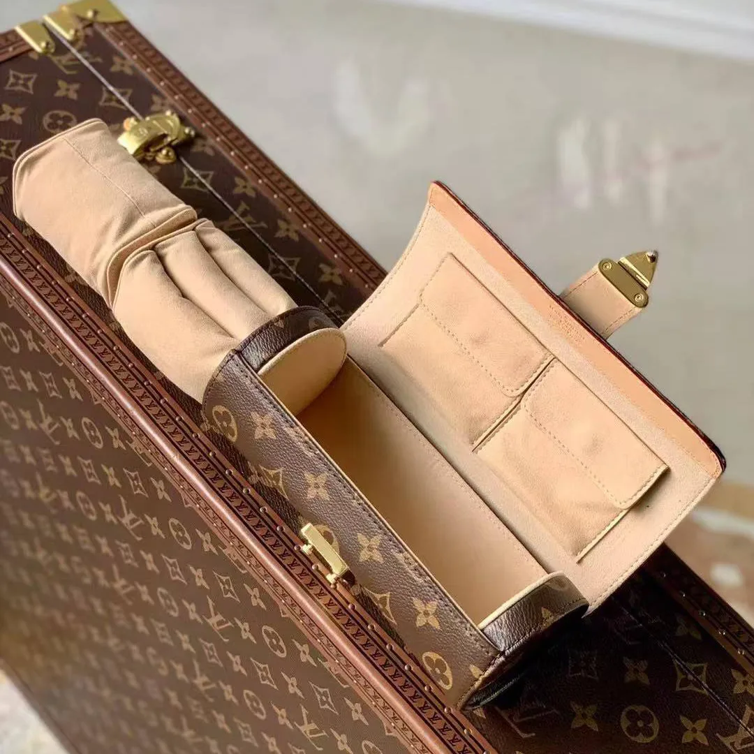 M10145 Etui Bijoux Jewelry Case Monogram Coated Canvas