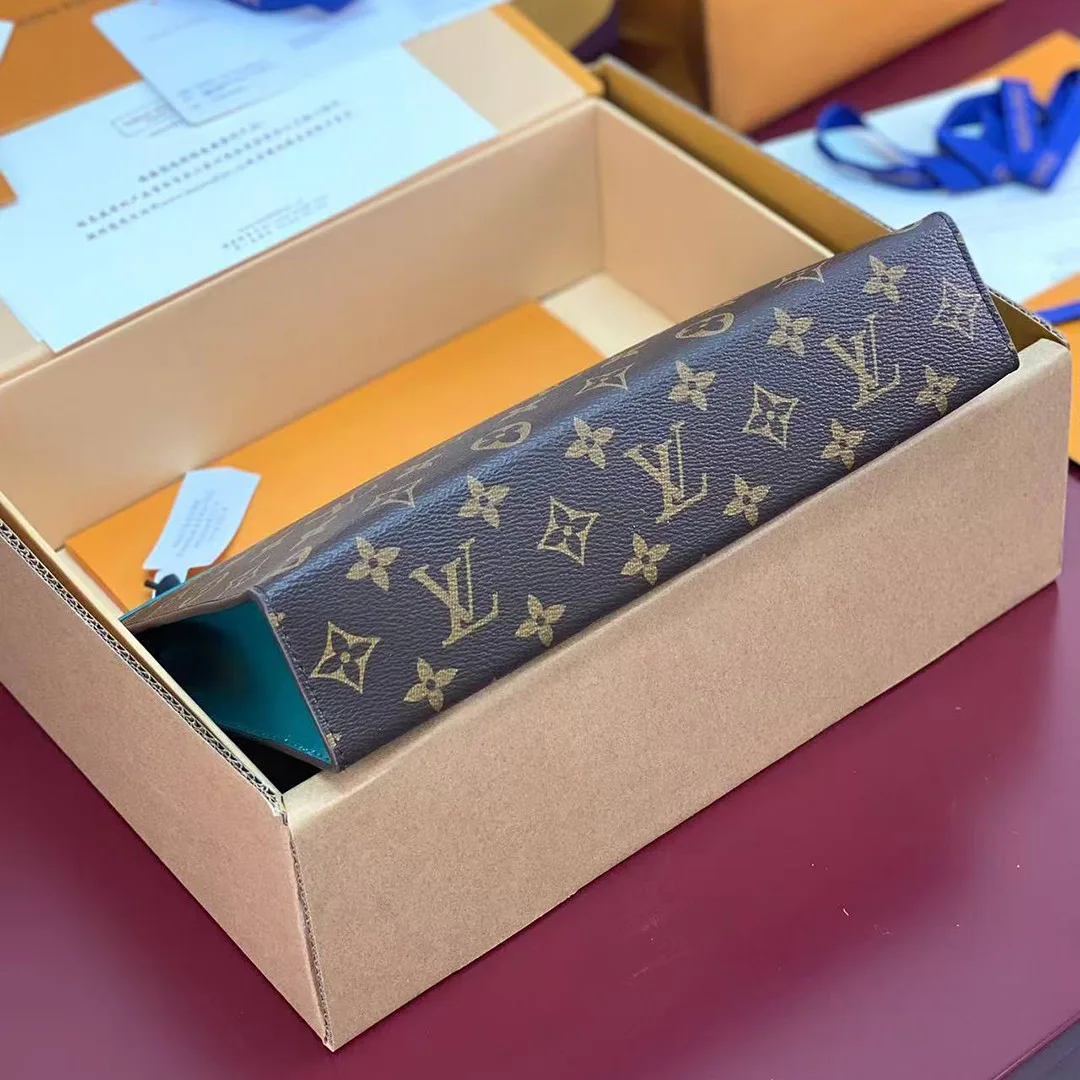M12816 Pochette Voyage MM Monogram Macassar Coated Canvas