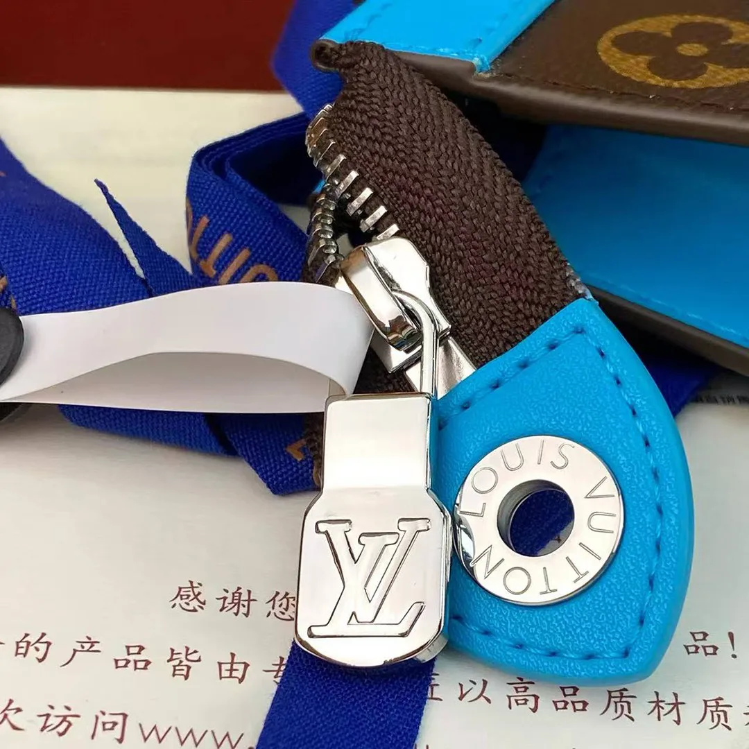 M12815 Pochette Voyage MM Monogram Macassar Coated Canvas