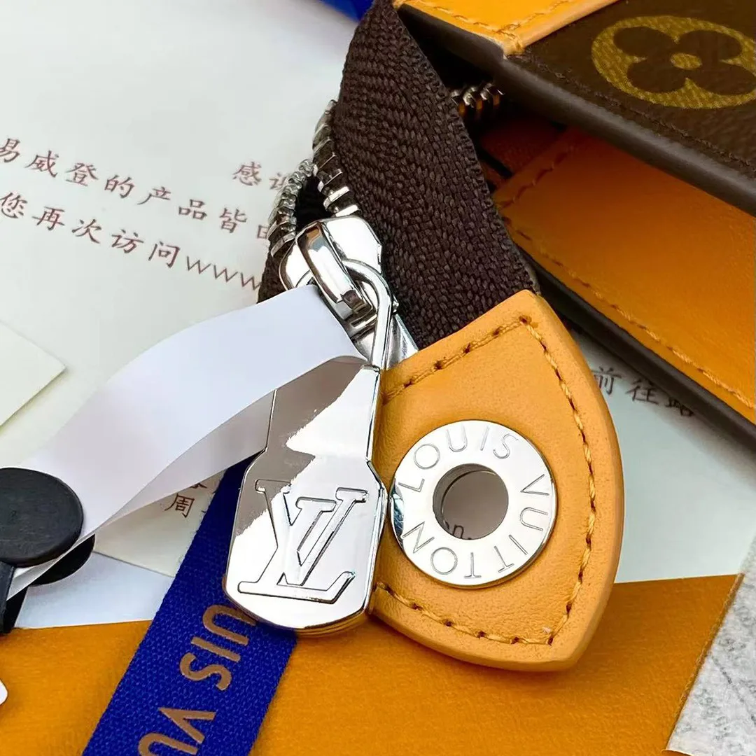 M12820 Pochette Voyage MM Monogram Macassar Coated Canvas