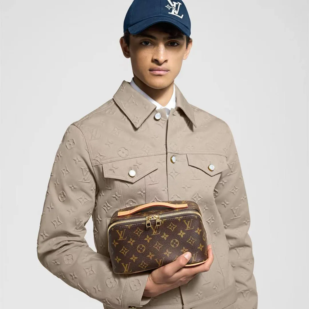 M11750 Toiletry Bag 2 Compartments Pouch Monogram Coated Canvas