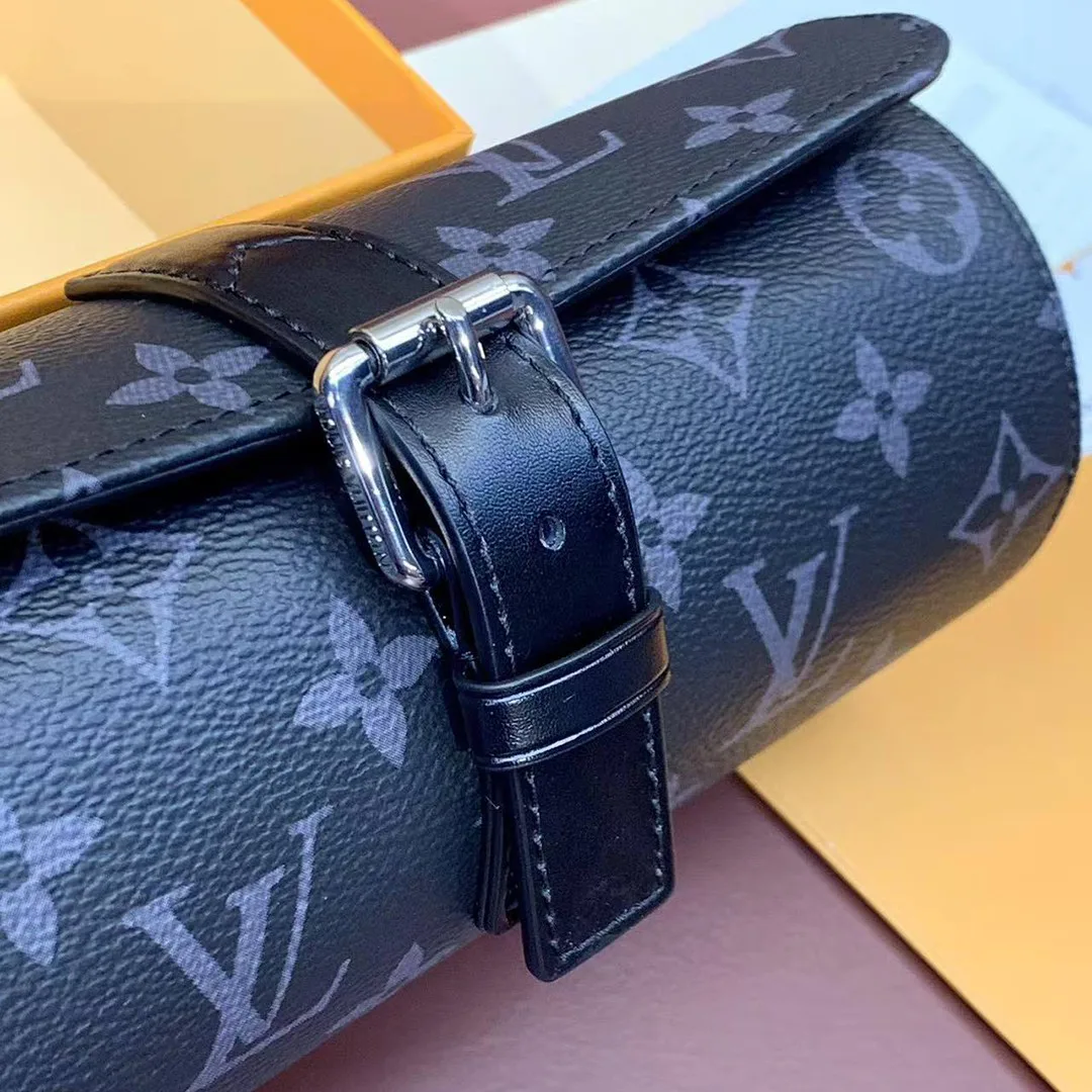 M43385 Etui 3 Montres 3 Watch Case Monogram Eclipse Coated Canvas