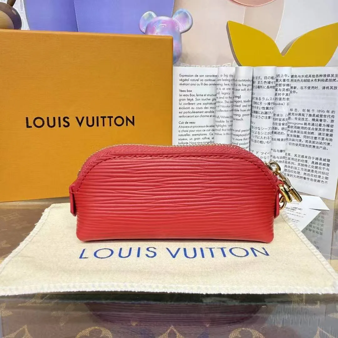 M25687 Cosmetic Lipstick Pouch Epi Leather