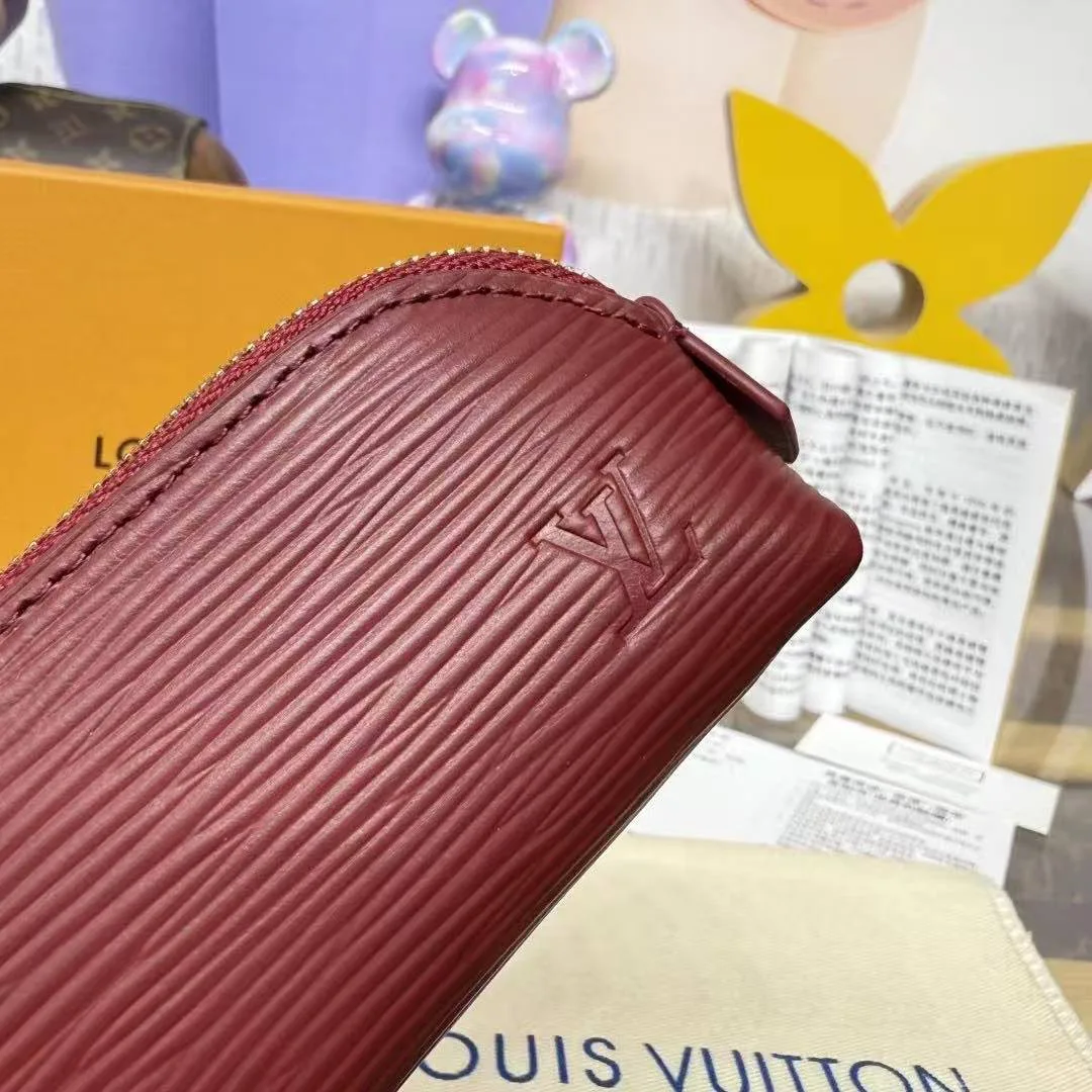 M25685 Cosmetic Lipstick Pouch Monogram Rouge Epi Leather