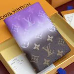 M28010 Passport Cover Purple Monogram Pigment Coated Canvas - M28009 1 M28010 Passport Cover Purple Monogram Pigment Coated Canvas