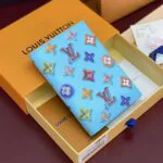 M28040 Passport Cover Blueberry Monogram Donuts Coated Canvas - M28039 1 M28040 Passport Cover Blueberry Monogram Donuts Coated Canvas