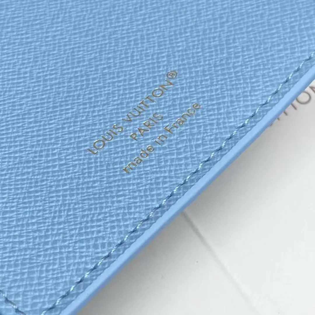 M28040 Passport Cover Blueberry Monogram Donuts Coated Canvas
