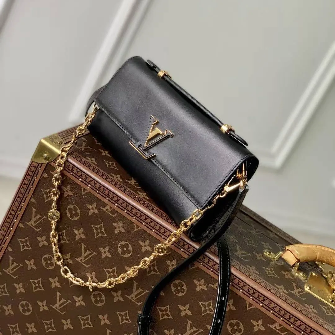 M12143 Wallet On Chain Capucines Monogram Flower