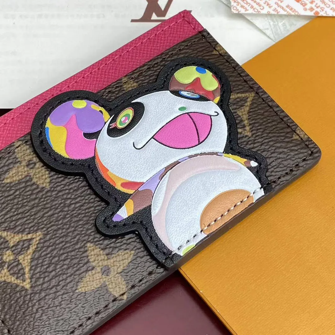 M13439 L.V x TM Card Holder Murakami Monogram Coated Canvas