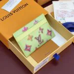 M28046 Double Card Holder Monogram Donuts Coated Canvas - M12602 2 M28046 Double Card Holder Monogram Donuts Coated Canvas