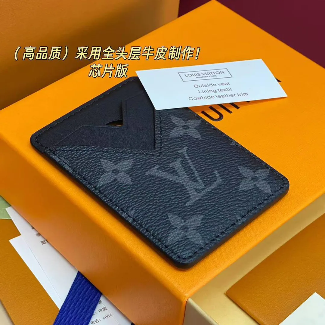 M12602 Magnetic Card Holder Monogram Eclipse Coated Canvas