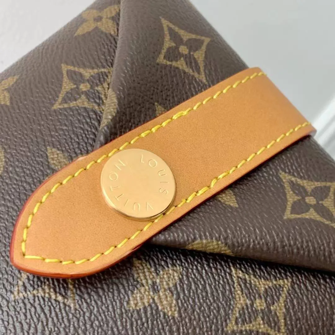 M14056 Envelope Pouch Monogram Coated Canvas