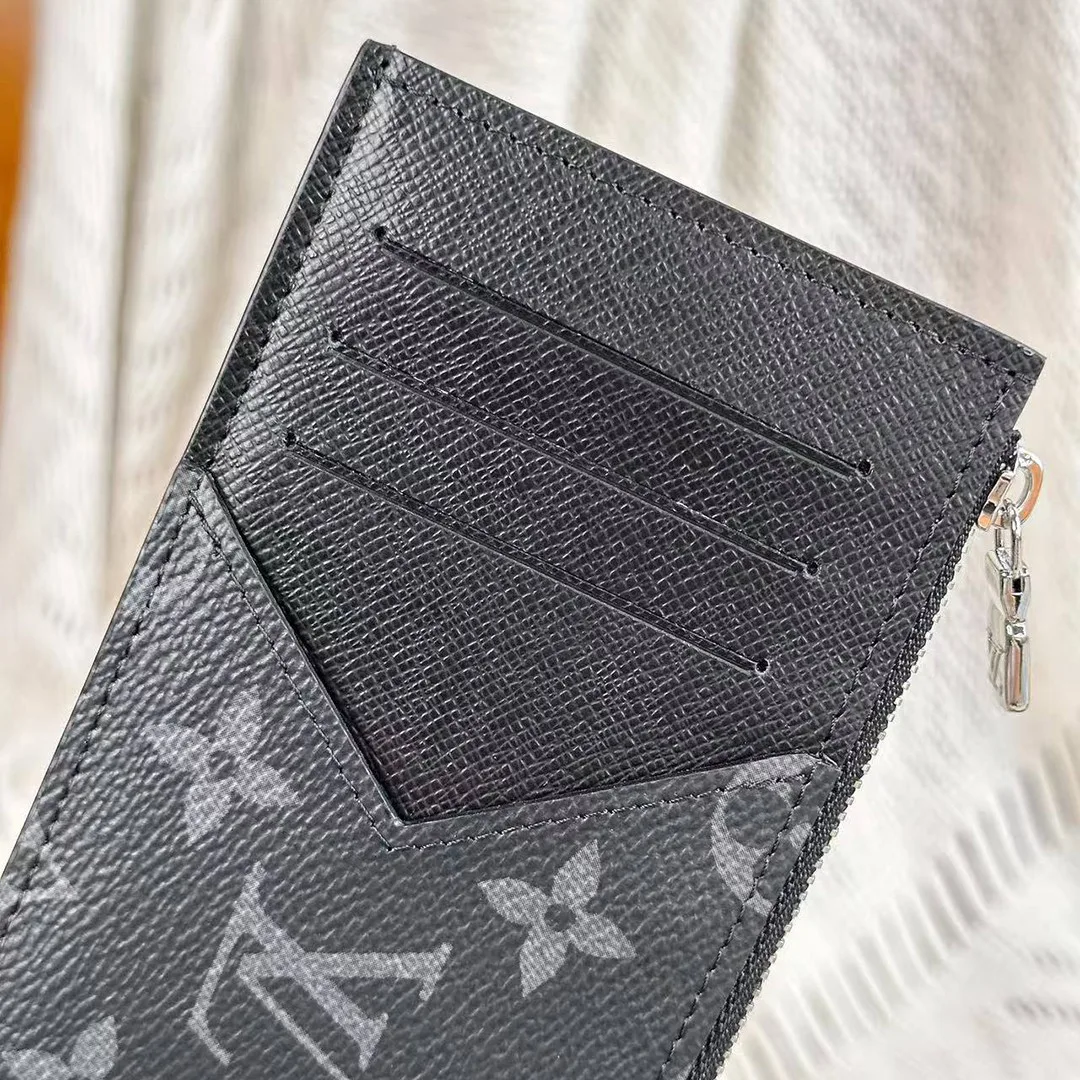 M30271 Coin Card Holder Monogram Eclipse Coated Canvas
