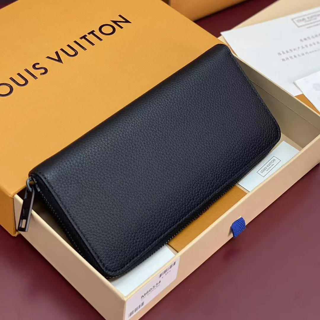 M80334 Zippy Wallet Horizontal L.V Aerogram Leather