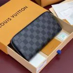 N00056 Zippy Wallet Horizontal Damier Graphite Coated Canvas - M11611 2 N00056 Zippy Wallet Horizontal Damier Graphite Coated Canvas