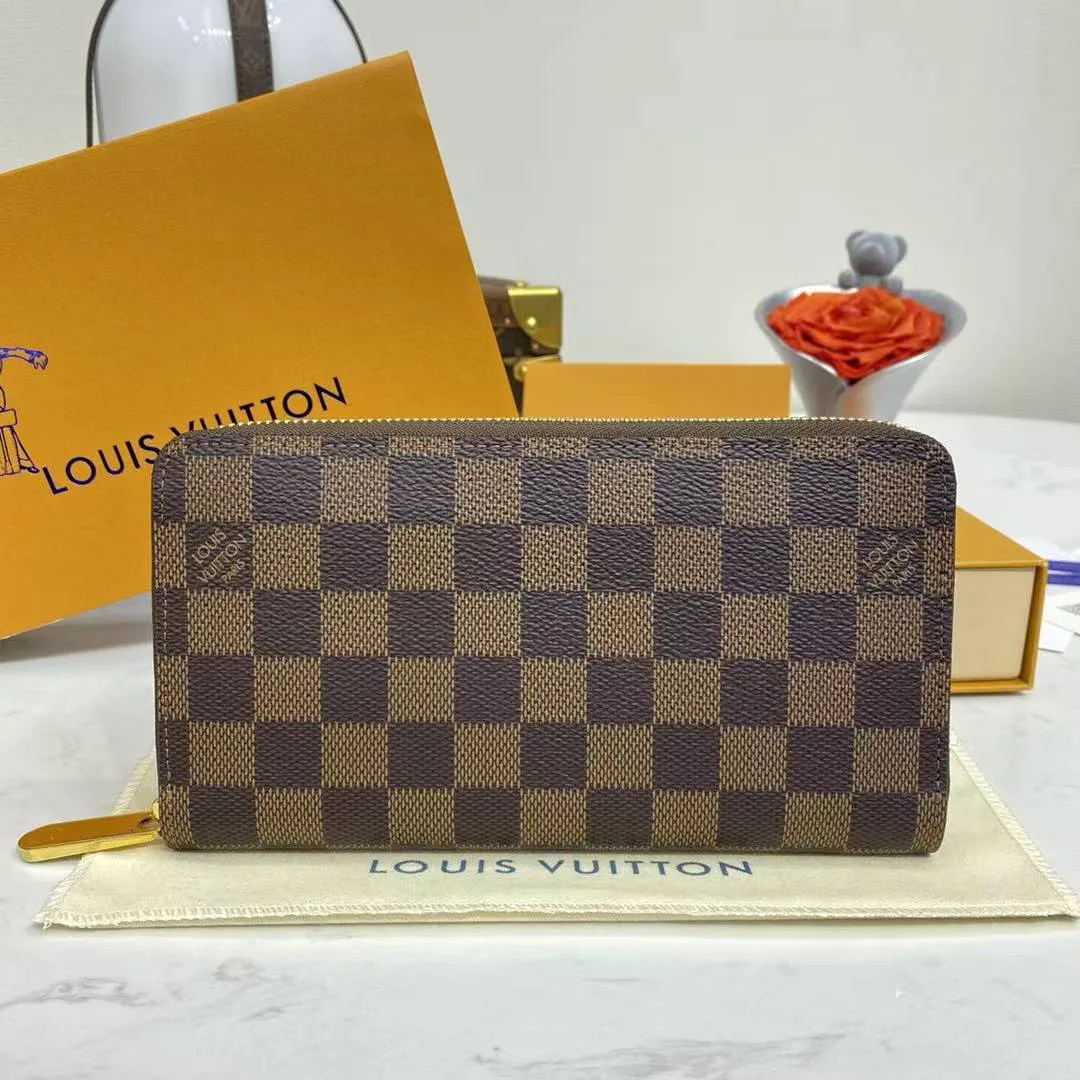 N41661 Zippy Wallet Damier Ebene Coated Canvas
