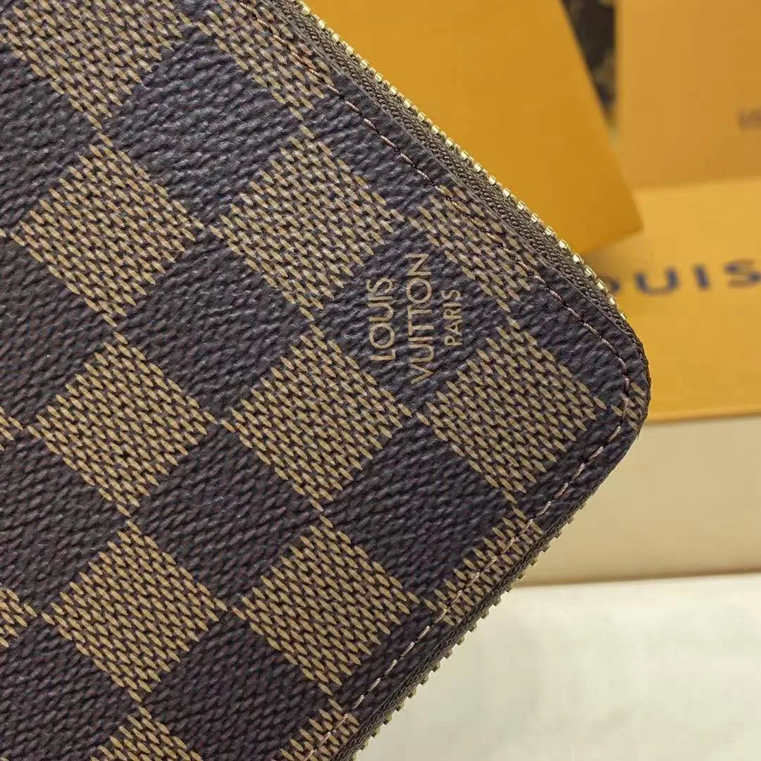 N41661 Zippy Wallet Damier Ebene Coated Canvas