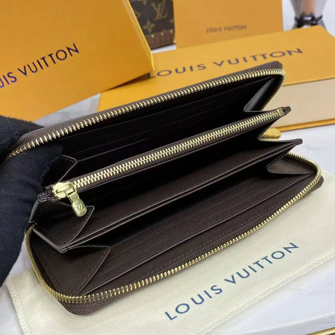 N41661 Zippy Wallet Damier Ebene Coated Canvas