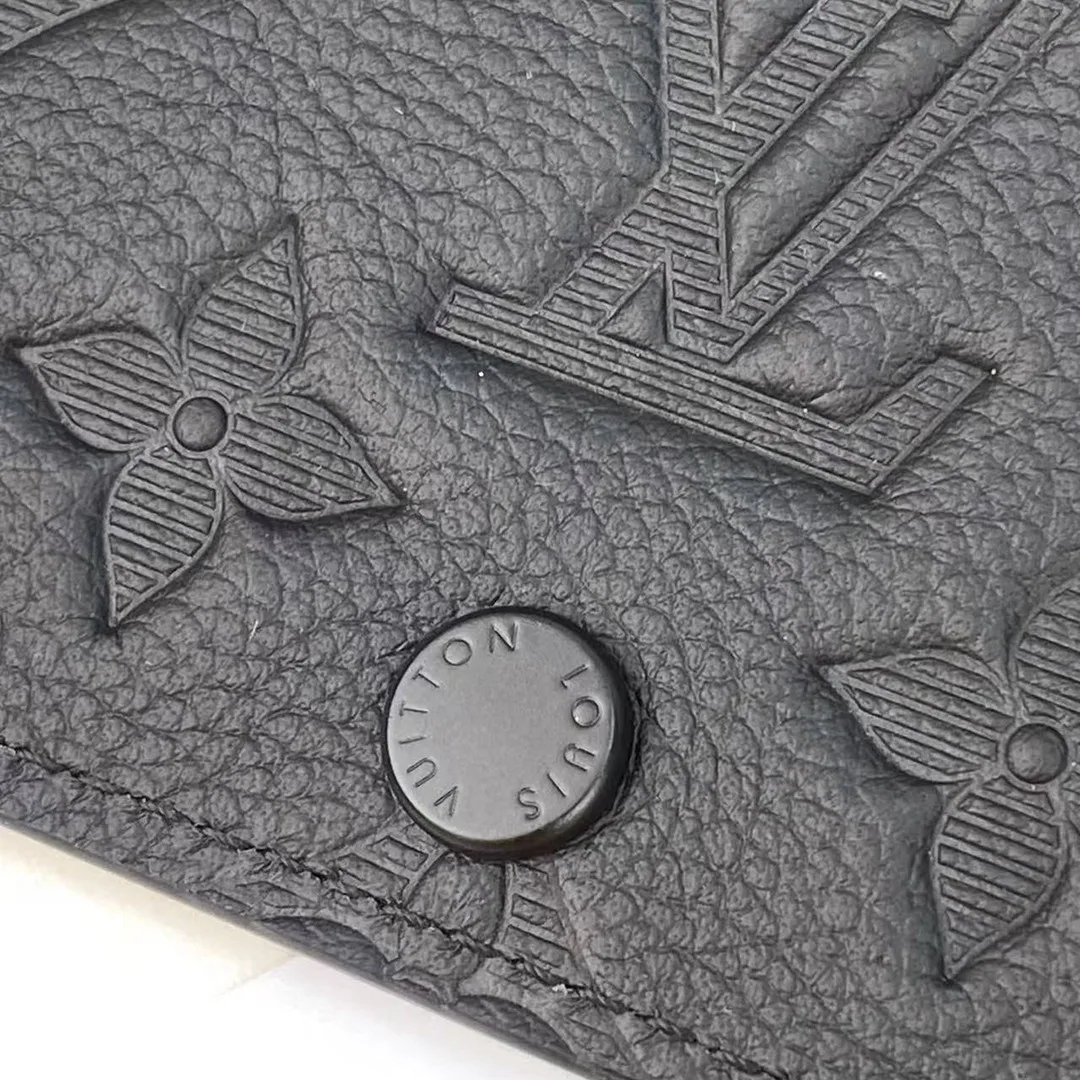 M12635 Victor Wallet Monogram Shadow Embossed Cowhide Leather