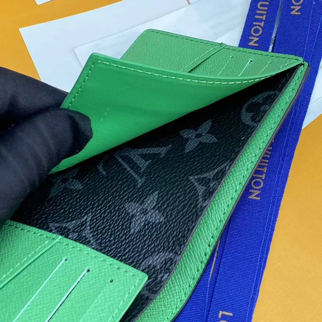 M25849 Slender Wallet Monogram Eclipse Coated Canvas