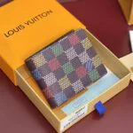 N00185 Slender Wallet Vers Damier Ebene Coated Canvas - M25849 1 N00185 Slender Wallet Vers Damier Ebene Coated Canvas
