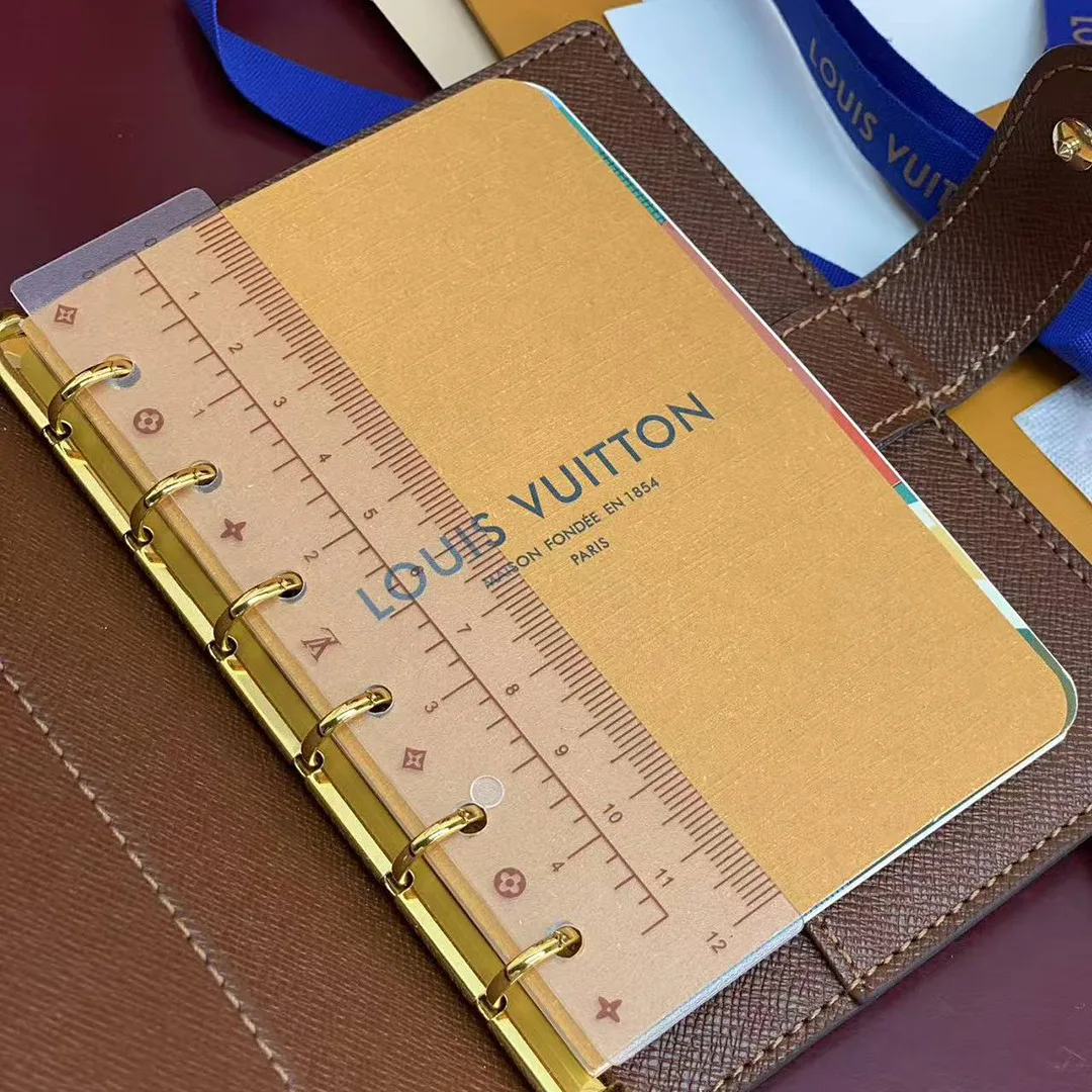 R20005 Small Ring Agenda Cover Monogram Coated Canvas