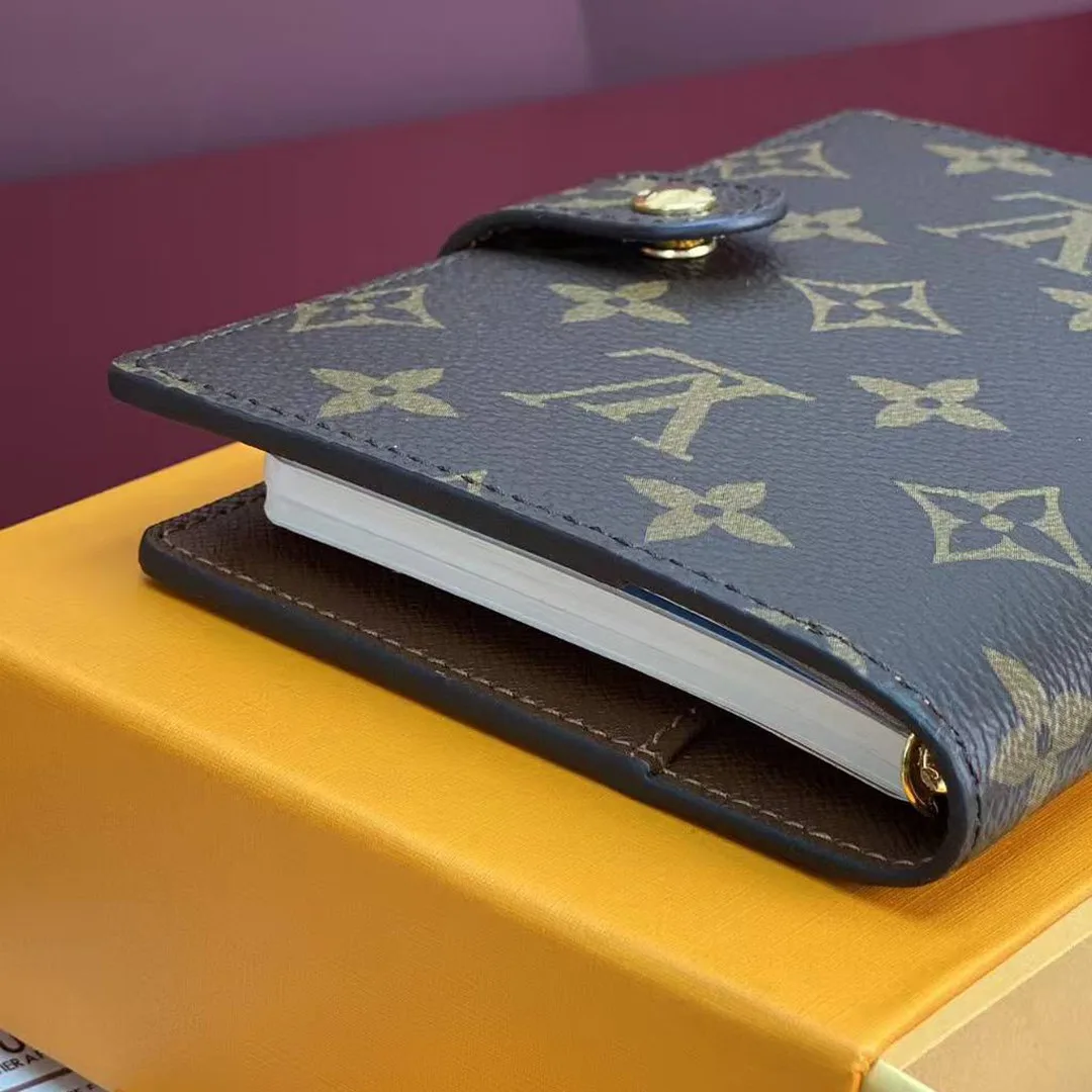 R20005 Small Ring Agenda Cover Monogram Coated Canvas
