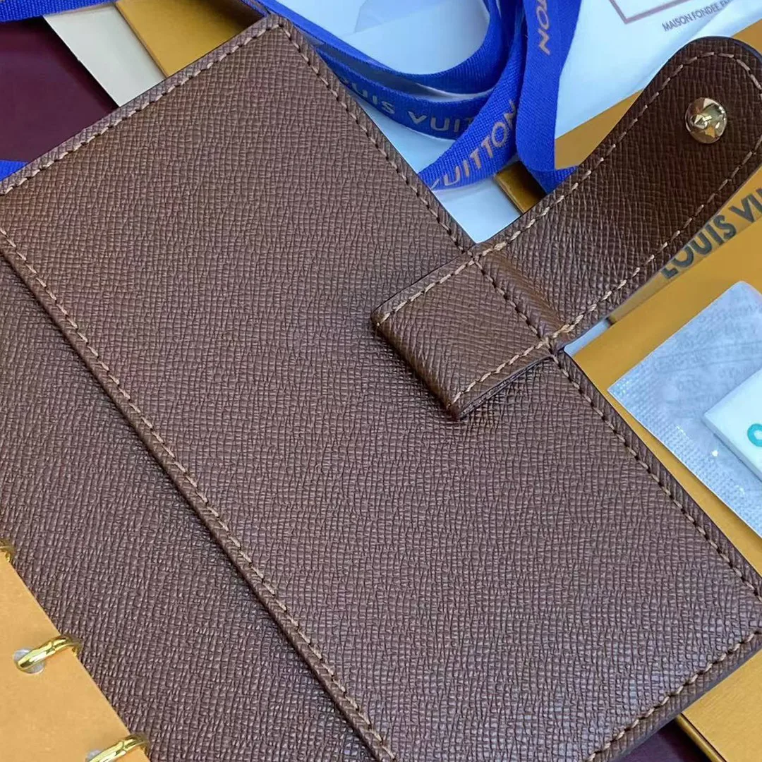 R20005 Small Ring Agenda Cover Monogram Coated Canvas