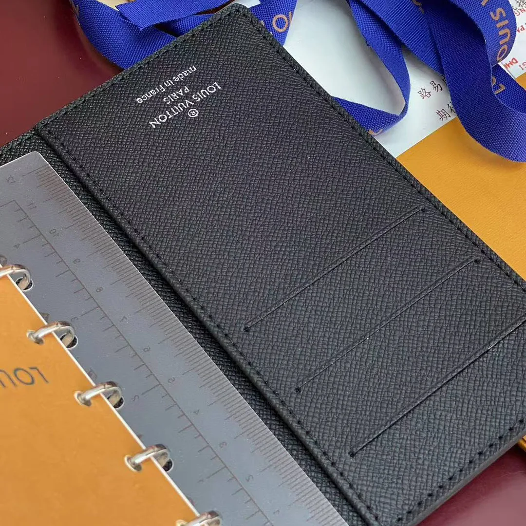R20426 Small Ring Agenda Cover Taiga Leather