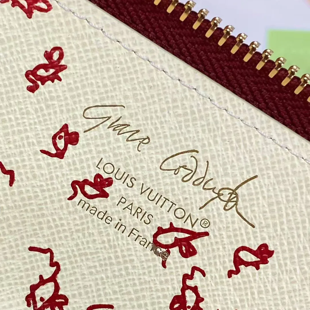 GI1396 Charlotte Pencil Pouch Monogram Coated Canvas