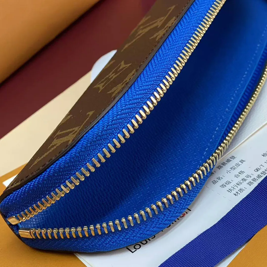 GI1191 Charlotte Pencil Pouch Monogram Coated Canvas