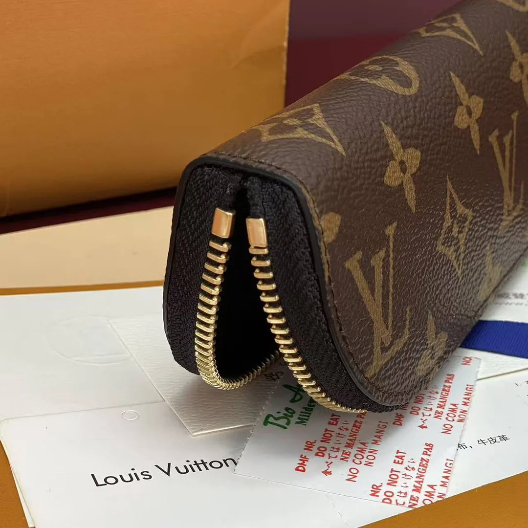 GI1477 Charlotte Pencil Pouch Monogram Coated Canvas