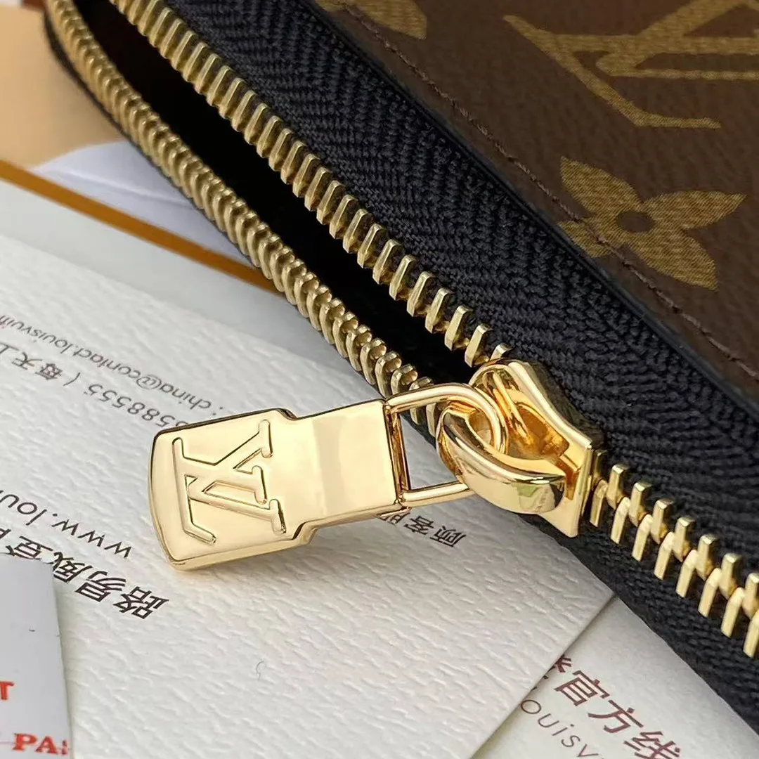 GI1477 Charlotte Pencil Pouch Monogram Coated Canvas