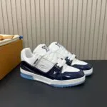 1AJ190 L.V Trainer Sneaker Monogram Grained Calf Leather Patent Leather - 1AJQMJ 2 1AJ190 L.V Trainer Sneaker Monogram Grained Calf Leather Patent Leather