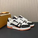 1ADDZX L.V Trainer Sneaker Grained Calf Leather - 1ADDZE 2 1ADDZX L.V Trainer Sneaker Grained Calf Leather