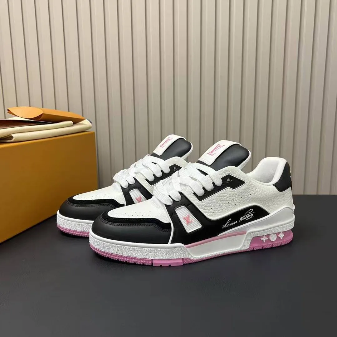 1ADDZE L.V Trainer Sneaker Grained Calf Leather