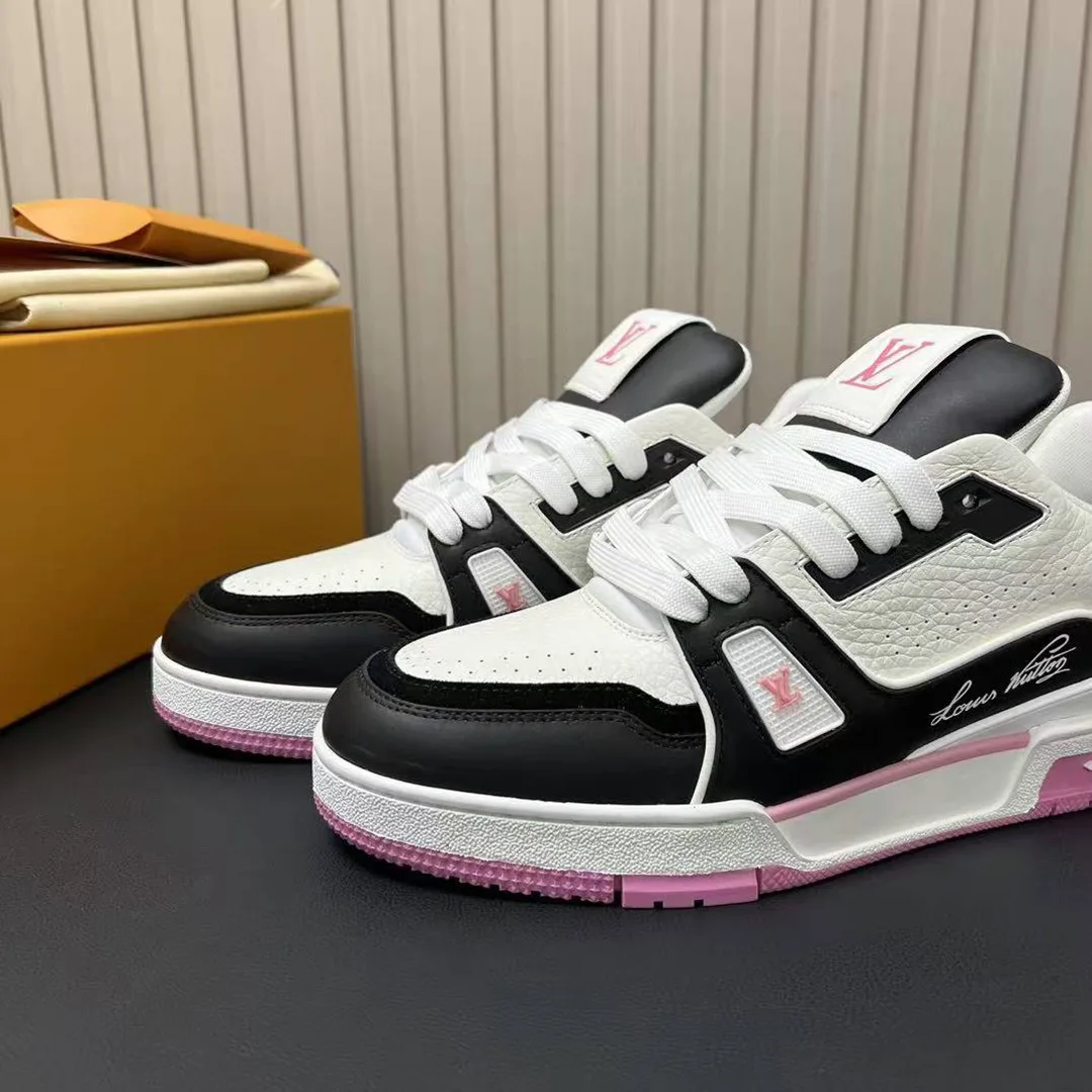 1ADDZE L.V Trainer Sneaker Grained Calf Leather