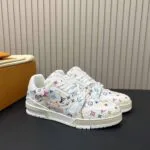 1AHEKS L.V x TM L.V Trainer Sneaker Murakami Multicolored Monogram Grained Calf Leather - 1A8WAZ 1 1AHEKS L.V x TM L.V Trainer Sneaker Murakami Multicolored Monogram Grained Calf Leather